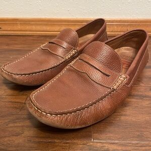 1901 Nordstrom Men's Pebbled Grain Leather Penny Driving Loafers Size 11